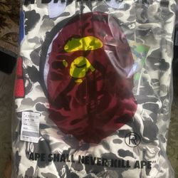 White And Black Bape Shark Hoodie