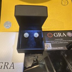moissanite earrings 925 silver