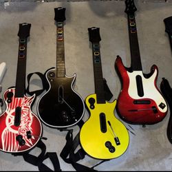 GUITAR HERO / ROCK BAND VIDEO GAME CONTROLLERS PLAYSTATION PS2 PS3 PS4 PS5 NINTENDO WII XBOX 360 ONE