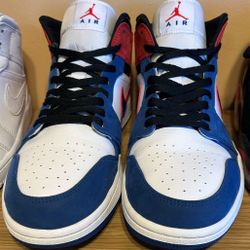 Jordan 1 Mid Multi-Color Swoosh Men’s Size 12 