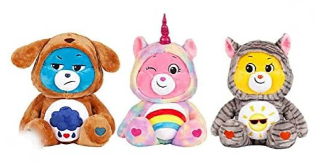 Care Bears Hoodie Snuggle Friends 3-Pack Set

