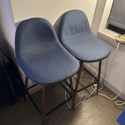 Upholstered counter height barstools