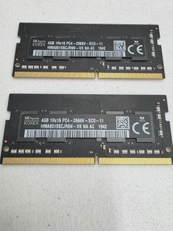 SK hynix 8GB (2x4GB) DDR4-2666 Laptop RAM SODIMM