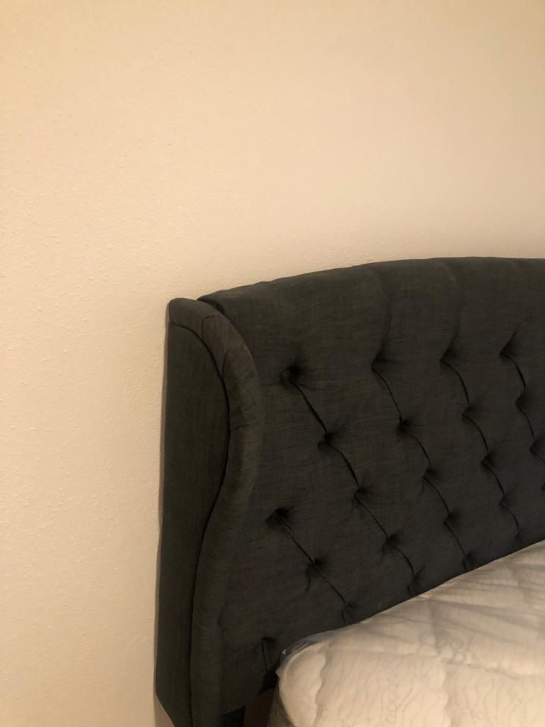 Queen Complete Bed With Bamboo Mattress