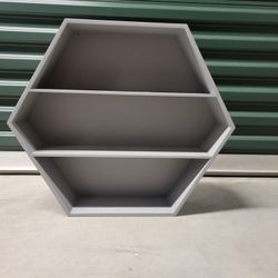 Gray Shelf -Stand Up Or Hang