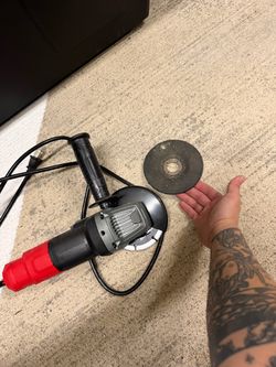 Corded Angle Grinder with Cutting Disc