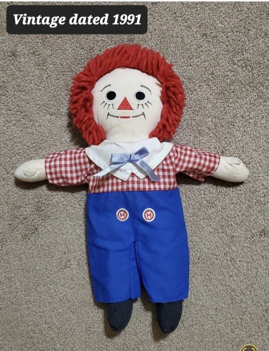 ANTIQUE 1991 ANDY RAG DOLL