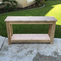 Hand crafted Entry table or Tv console
