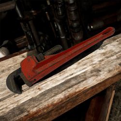 Vintage 14” Pipe Wrench Heavy Duty Drop Forged Jaws - Industrial Decor Coll.