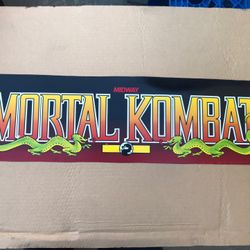 Mortal Kombat Arcade Video Game Translight Marquee
