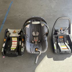 Chicco Infant Car Seat With TWO Bases