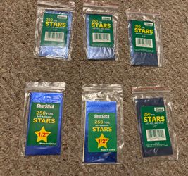 1000’s of Foil star stickers-new in package-Teacher, student, reward, parents