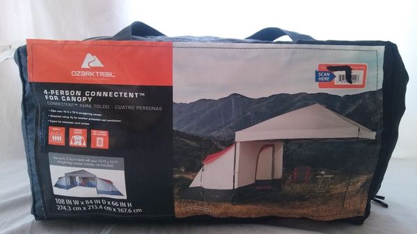 Camping Tents Ozark Trail 4 Person Connectent For Canopy W Camping