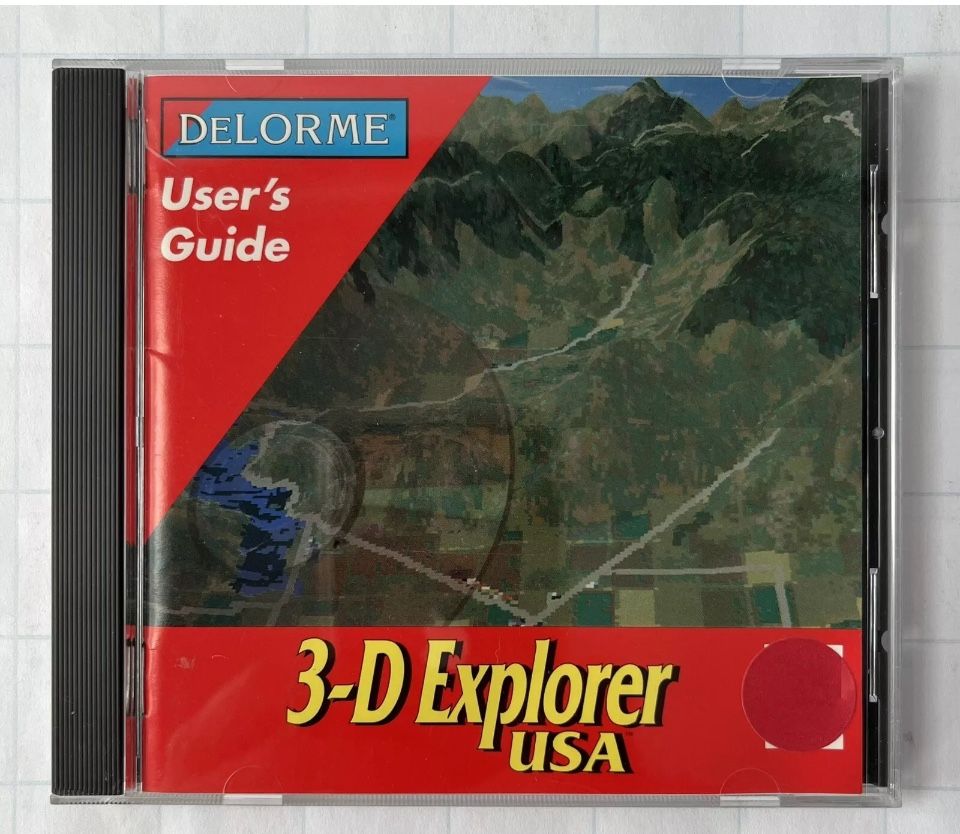 1996 Delorme Users Guide Street Atlas USA CD ROM
