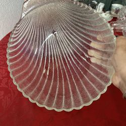 Clear, Crystal Pedestal  Bowl