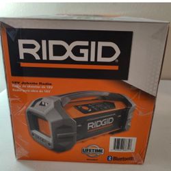 RIDGID Jobsite Radio Speaker Bluetooth Wireless R84087 18V Weather-Resistant 2