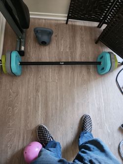 Jillian Michaels Barbell with Weight Plates