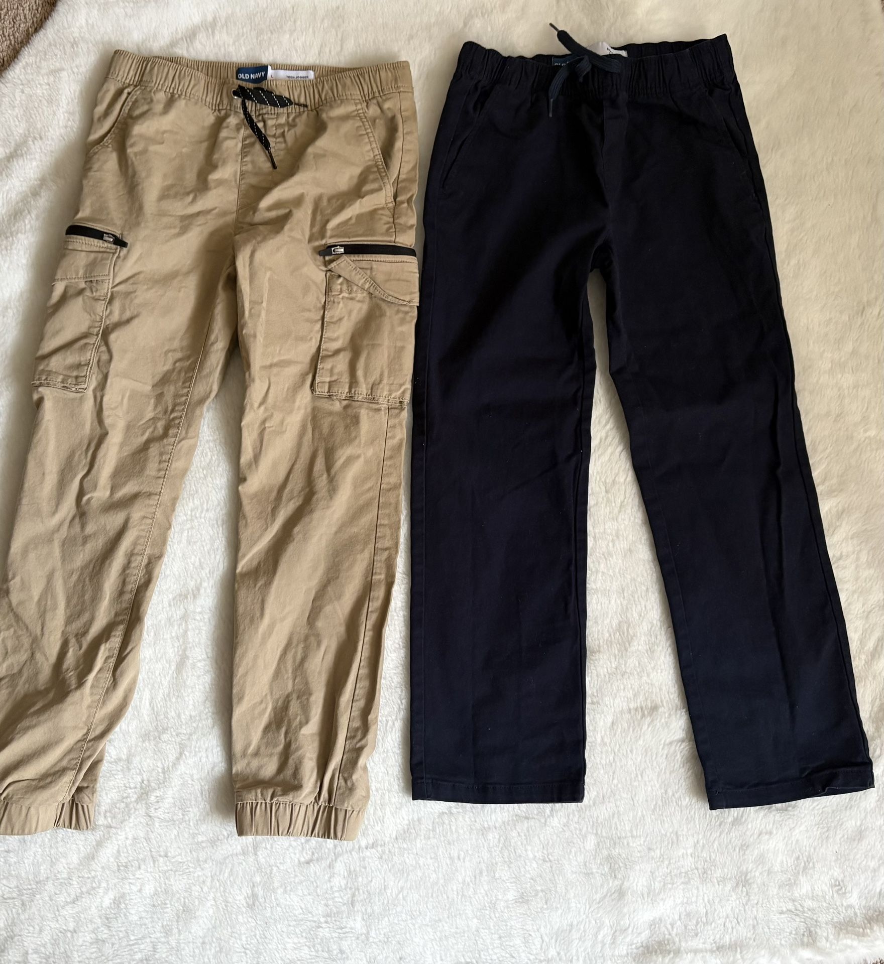 2 Pair Boys Joggers Old Navy Size 10-12 EUC