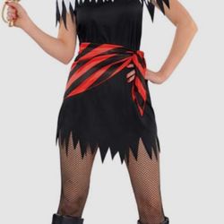 (1) Ahoy Katie Women's Pirate Halloween Costume Size S/M