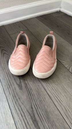 Size 1 Sneakers Pink Slip On Girls 