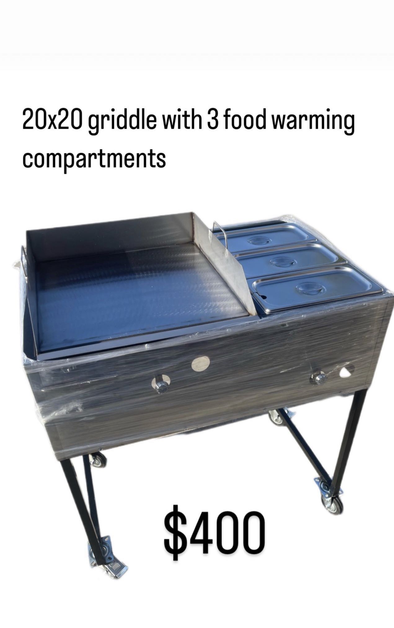 Taco Cart New With Hose Ans Regulator And Detachable Legs/ Nuevo Carrito Taquero