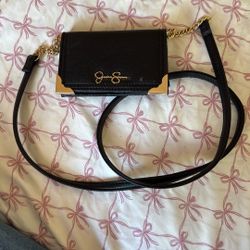 black wallet purse