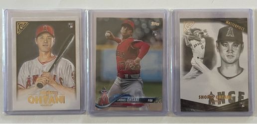 (3) 2018 Shohei Ohtani RC Cards nice lot