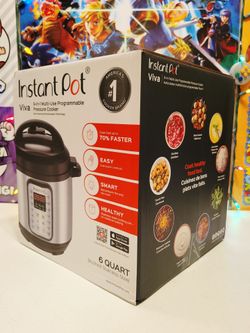 New Instant Pot Viva Stainless Steel 6 Quart 9-In-1 Programmable Pressure Cooker