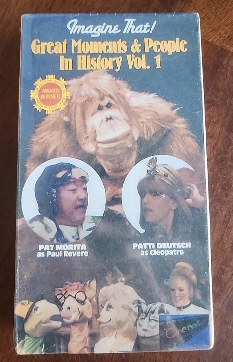 Great Moments And People In History Vol 1 Factory Sealed VHS MINT Pat Morita