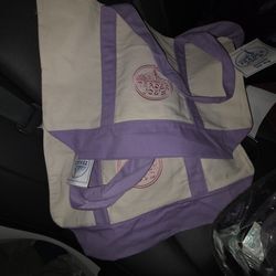 Trader Joe's Tote Bag. New with tags. purple