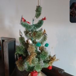 Vintage Mercury Ornament Tree Very Rare Avout 12 Inches 