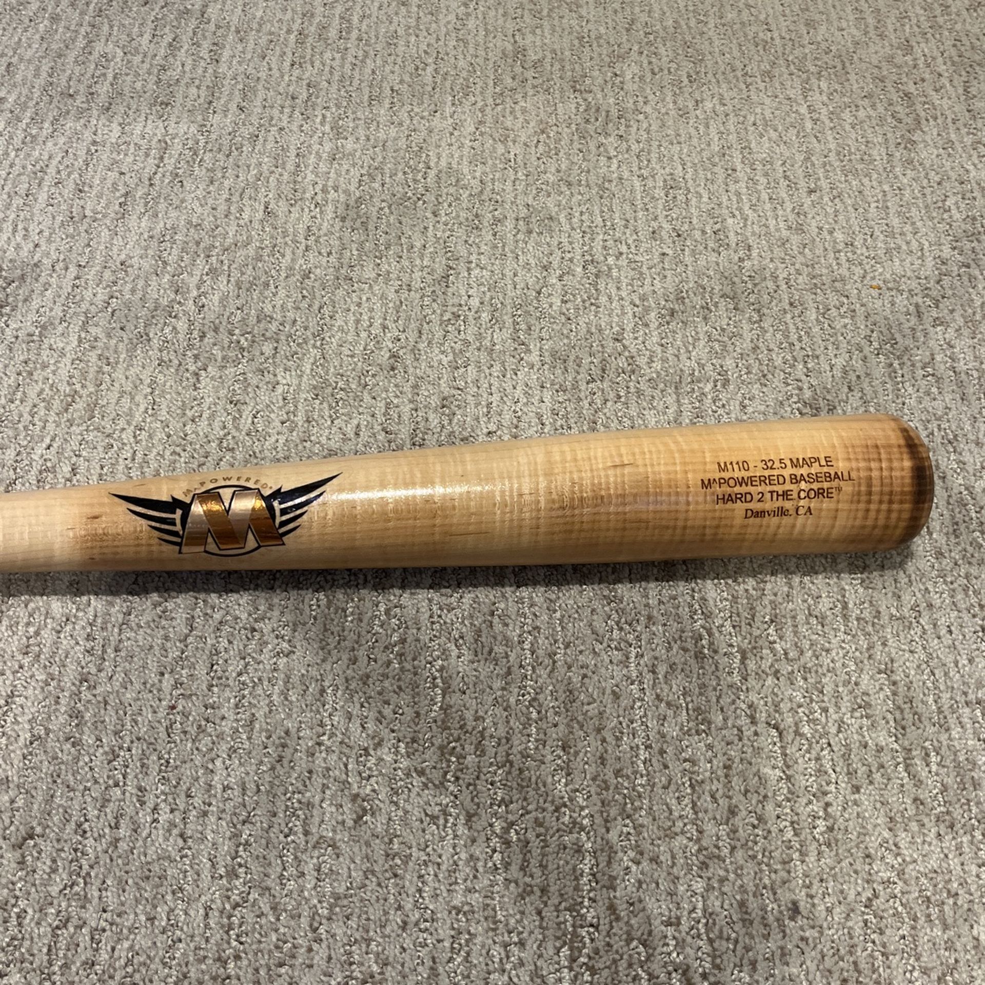 M110- 32.5 Maple M^Powered Baseball HARD 2 THE CORE. 32.5 in/ 29.5 oz.