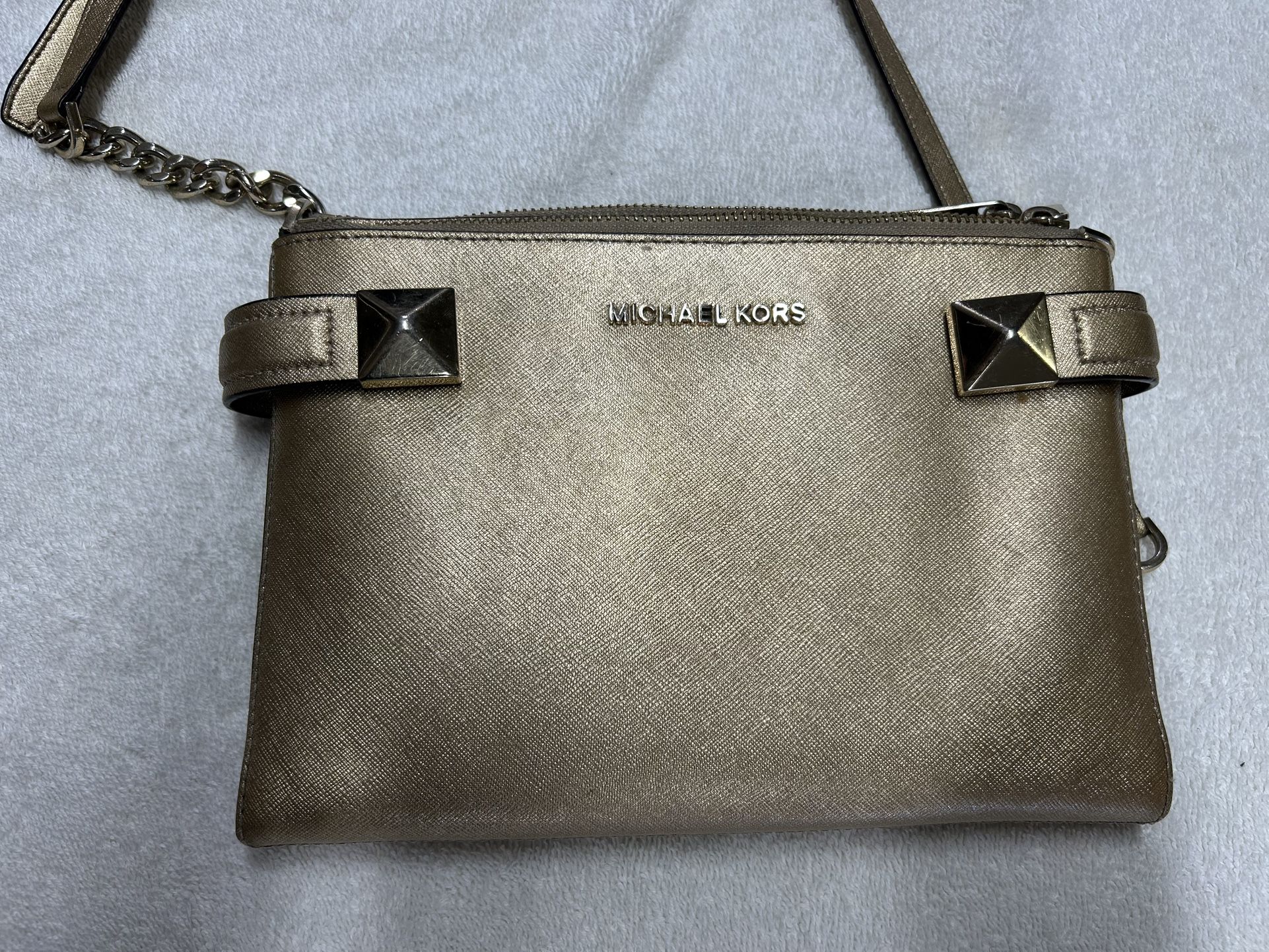 Michael Kors Gold Shoulder Bag Purse