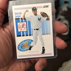 Score Draft Pick Derek Jeter Baseball Card 