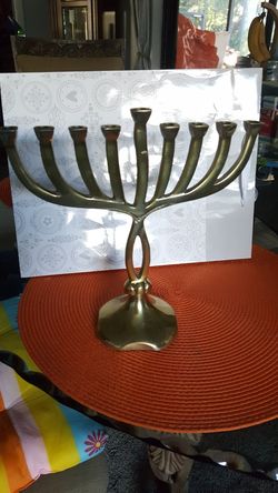 Menorah candle holder