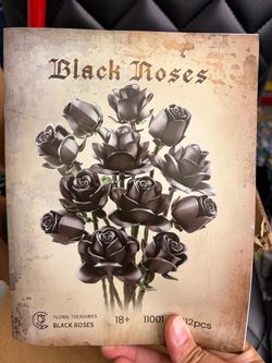 Black and iridescent lego roses