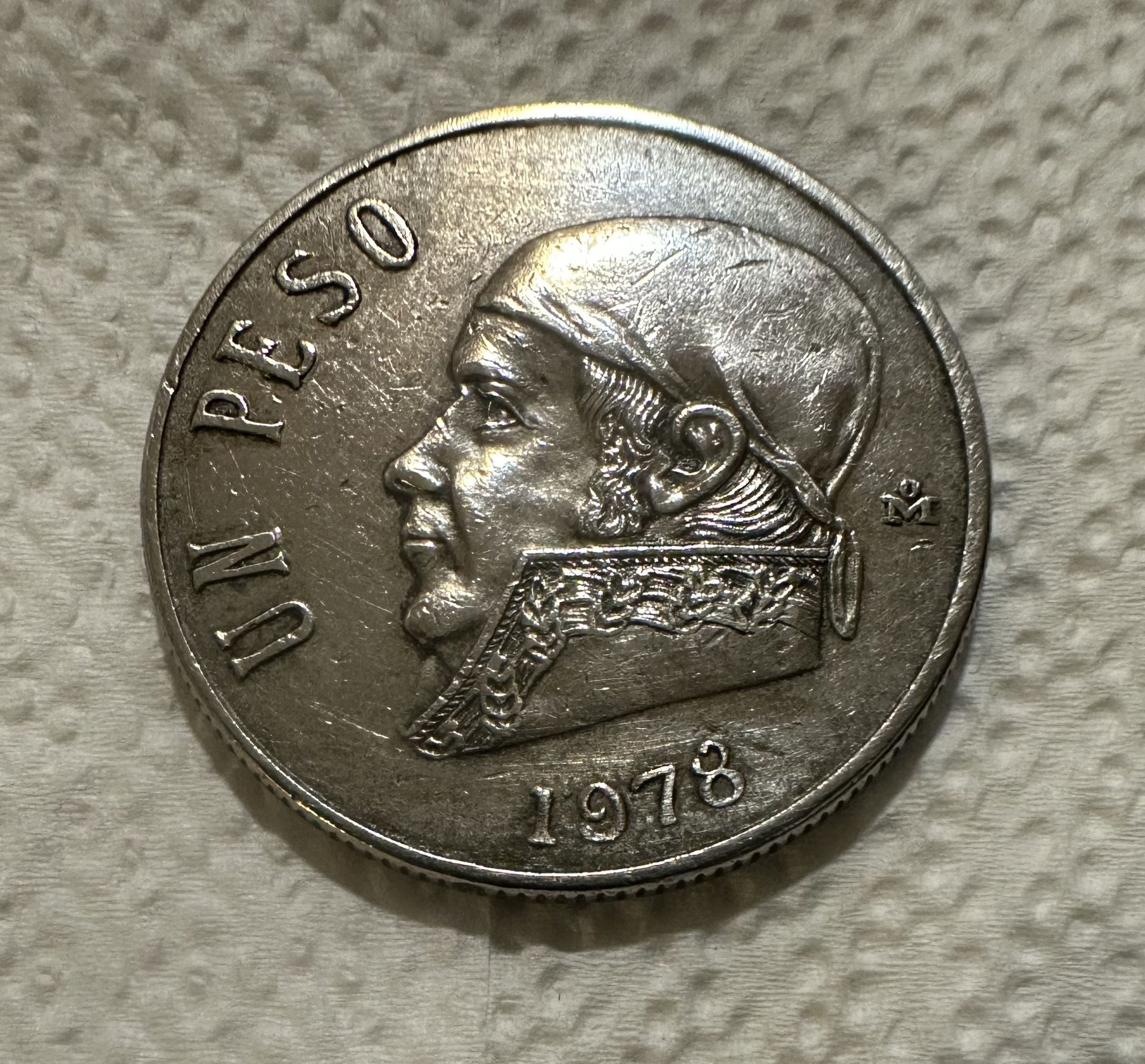 Un Peso - Jose Maria Morelos - 1978 - Open 8 & Open 9 Coin