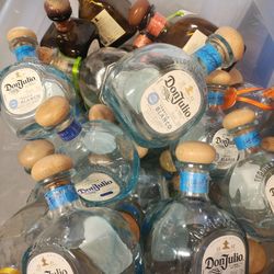 Empty Don Julio Tequila Bottles 
