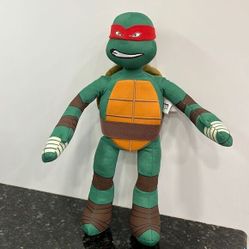 Nickelodeon Teenage Mutant Ninja Turtles Raphael 14” 2014 Stuffed Toy 