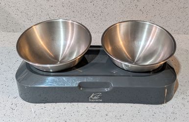 Stainless Steel Cat food bowls with stand
