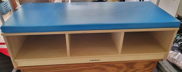 Lakeshore Wooden Storage Bench with Cushion