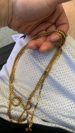 Gold plated chains