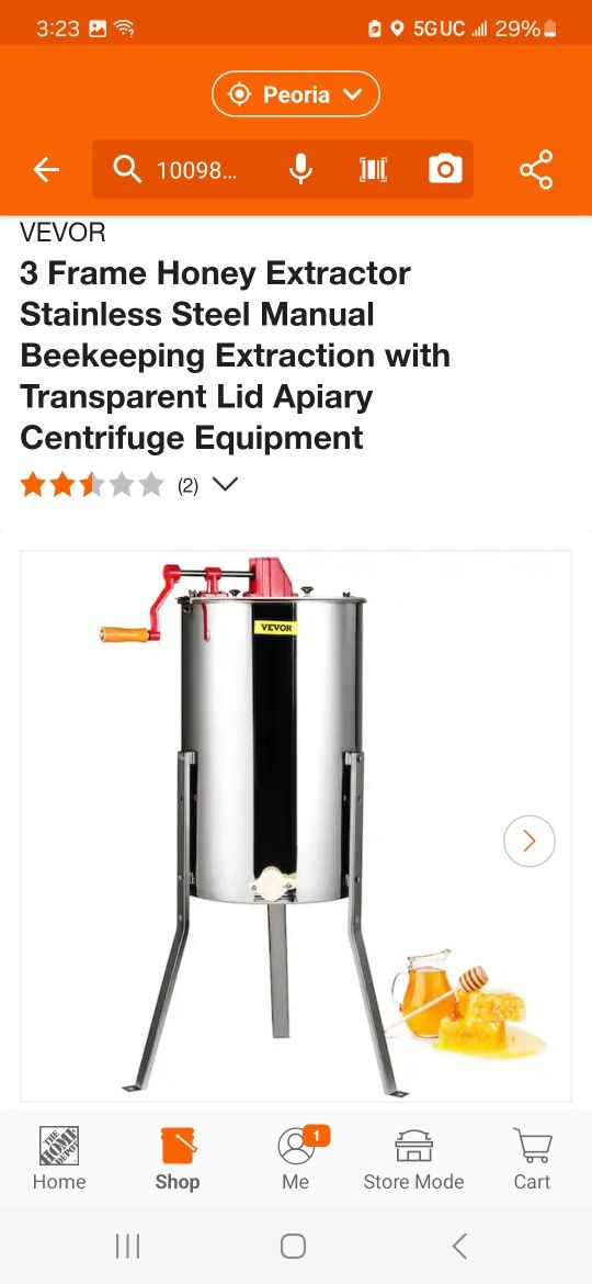 3 Frame Honey extractor