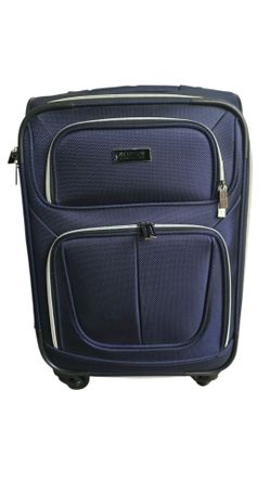 Kenneth Cole Reaction Navy Expandable Rolling Suitcase 22.5