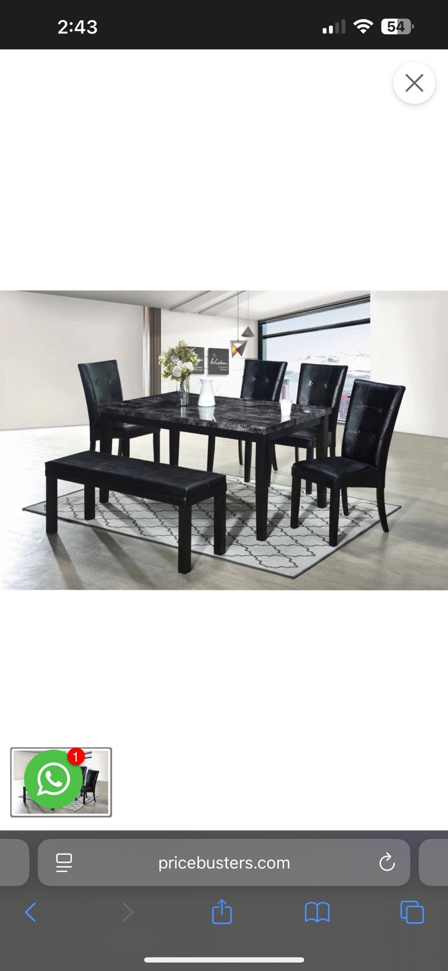 Kitchen Table With Bench