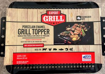 Brand New Expert Grill Porcelain Enamel Grill Topper (16" x 12")