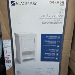 Glacier Bay 18" Bathroom Vanity Set Brand New (Price Is Firm)
