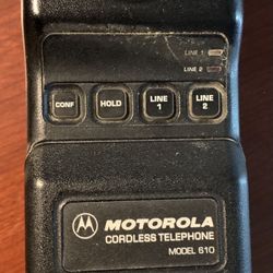 made in germany vintage motorola cordless telephone model 610
