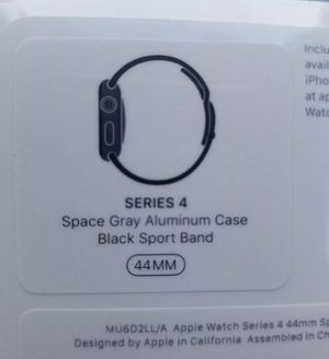 Apple Watch Series 4 Gps 44mm Space Gray Case W Black Sports Band For Sale In Downey Ca Offerup