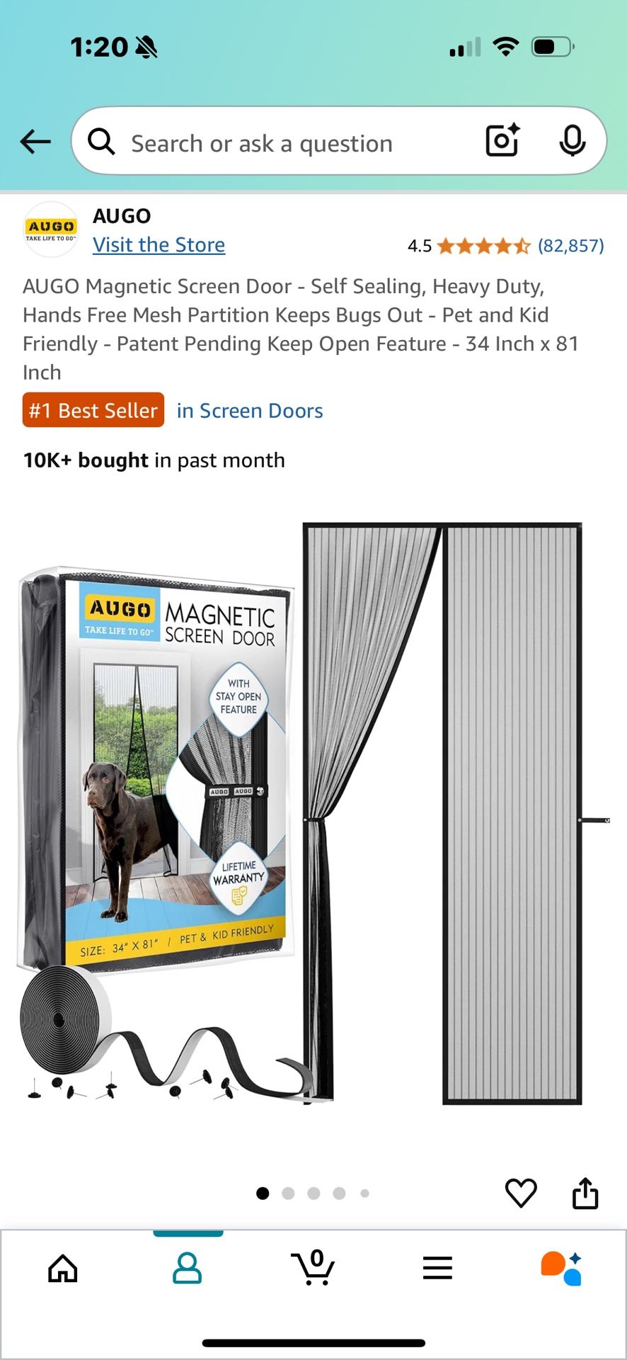 Magnetic Screen Door Easy Install